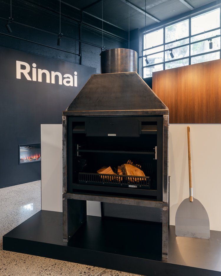 Pizzeria Pizza Oven in Rinnai Showroom at Residium Design + Building Centre